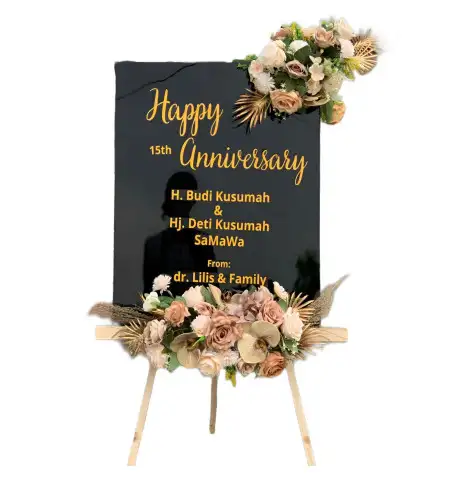 Papan Bunga Akrilik Medang Kampai